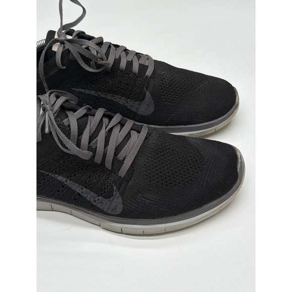 Nike Free Flyknit 40 Black Running Shoes Men's Size 11W - Picture 2 of 7